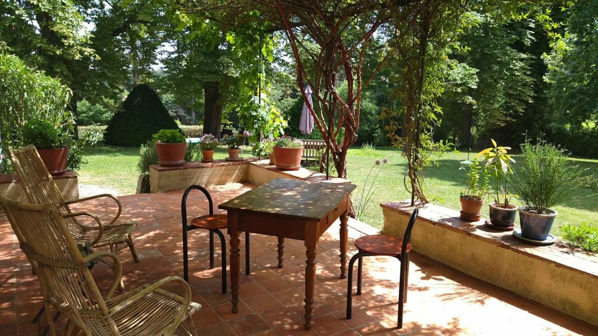 Bed and Breakfast Le Gavachon Leboulin Exterior foto